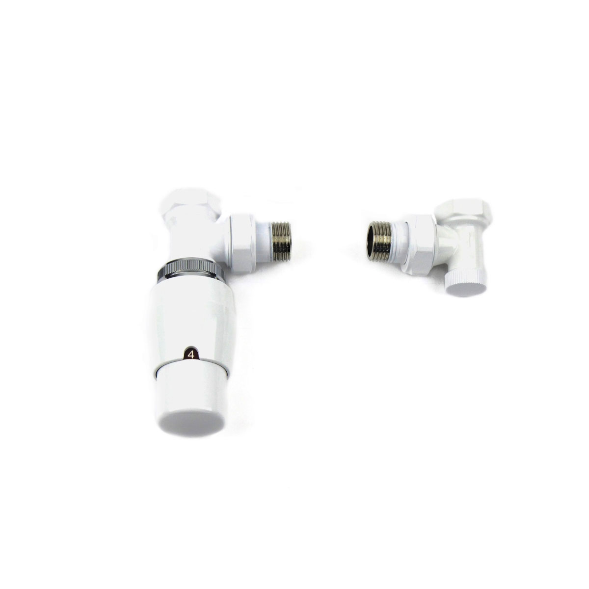 Ximax  Heizkörper Zubehör Thermostatset Elegant Eck-Ausführung 15 mm Weiß