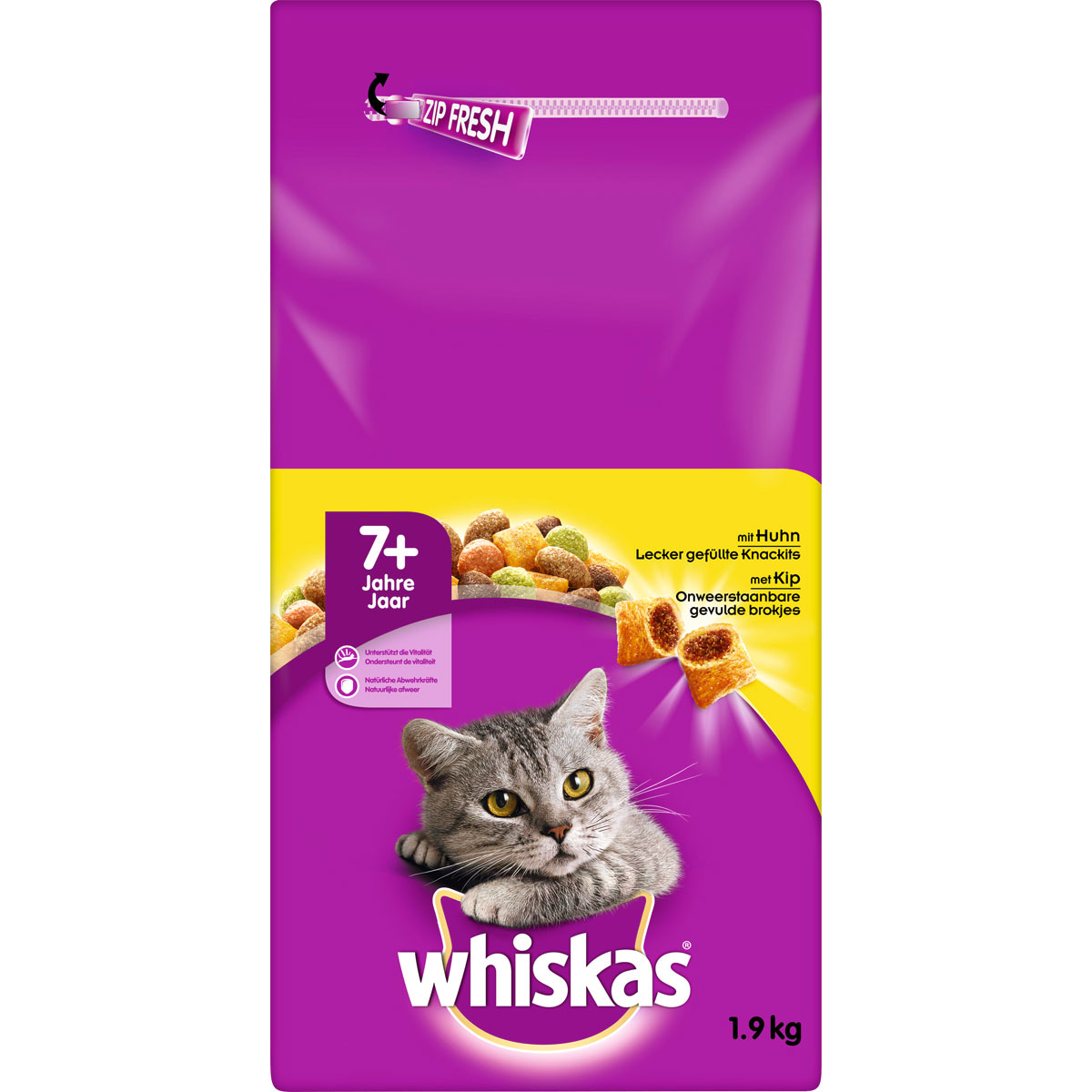 Whiskas  Trocken Senior mit Huhn 1,9kg Bild 3