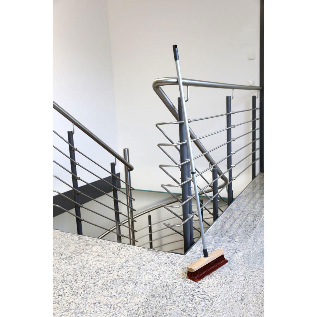 Krallenbesen Haushalt Kunststoffborste mit Metallstiel Bild 3