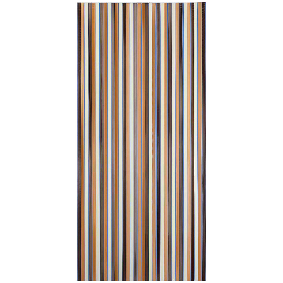 Streifenvorhang braun-beige Bild 3