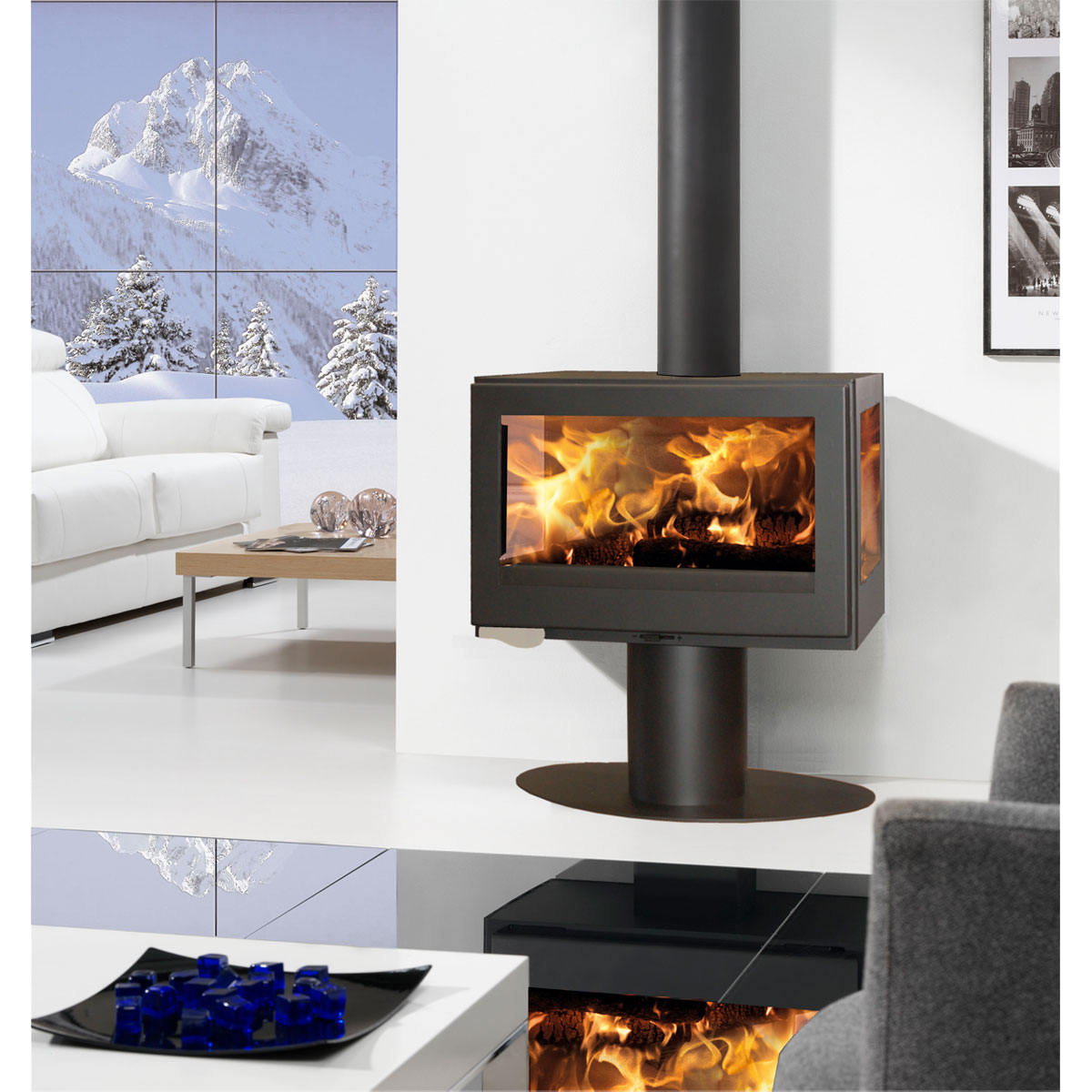 Panadero Kaminofen MISTRAL TRIVISION Ecodesign Bild 2