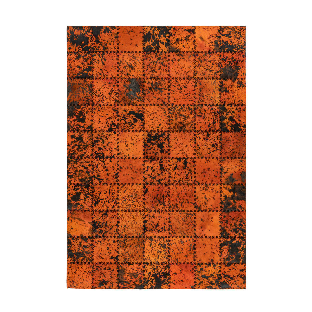 Lederteppich Voila 100 orange