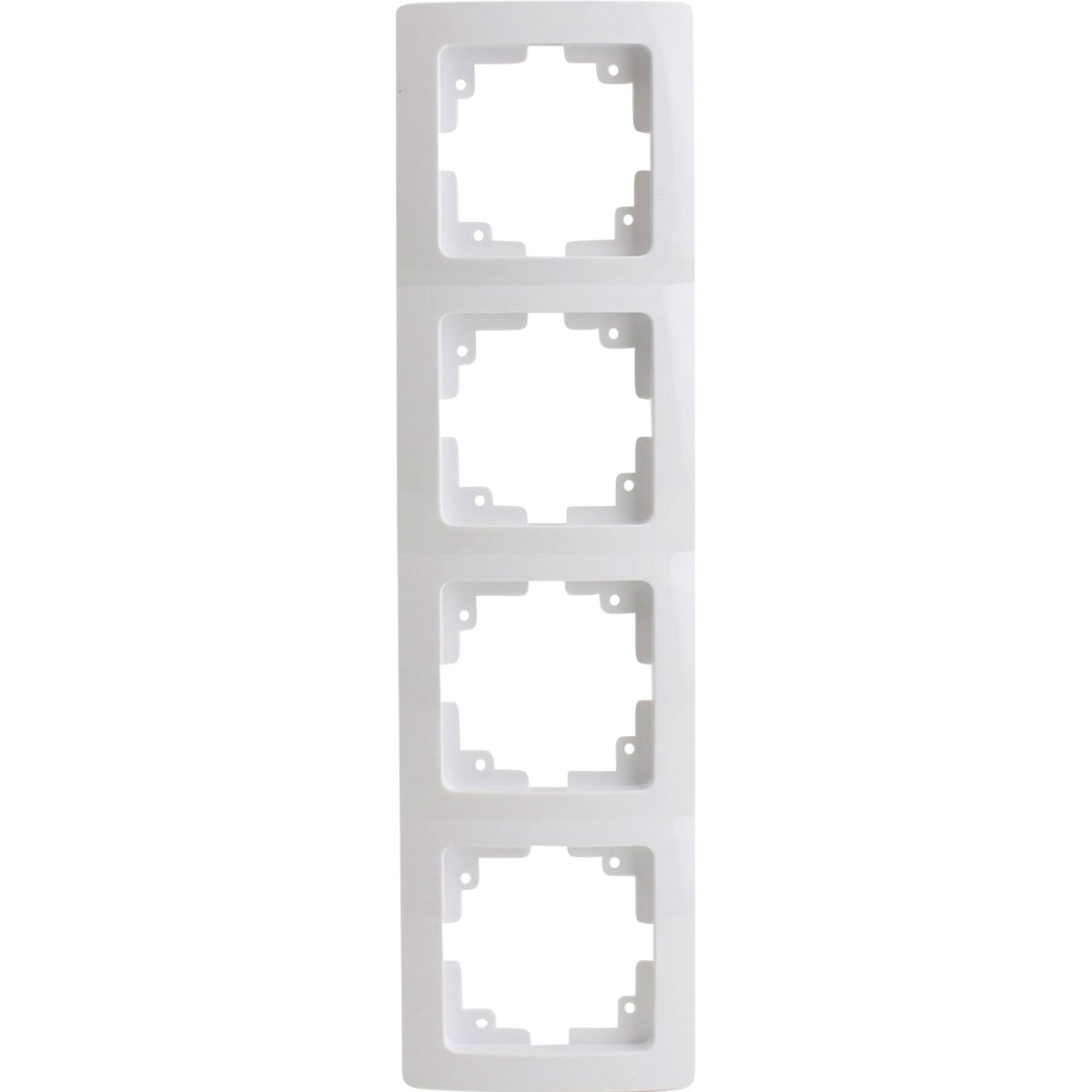 Abdeckrahmen Monaco 4-fach ultraweiß 34 x 8,1 x 1,5 cm