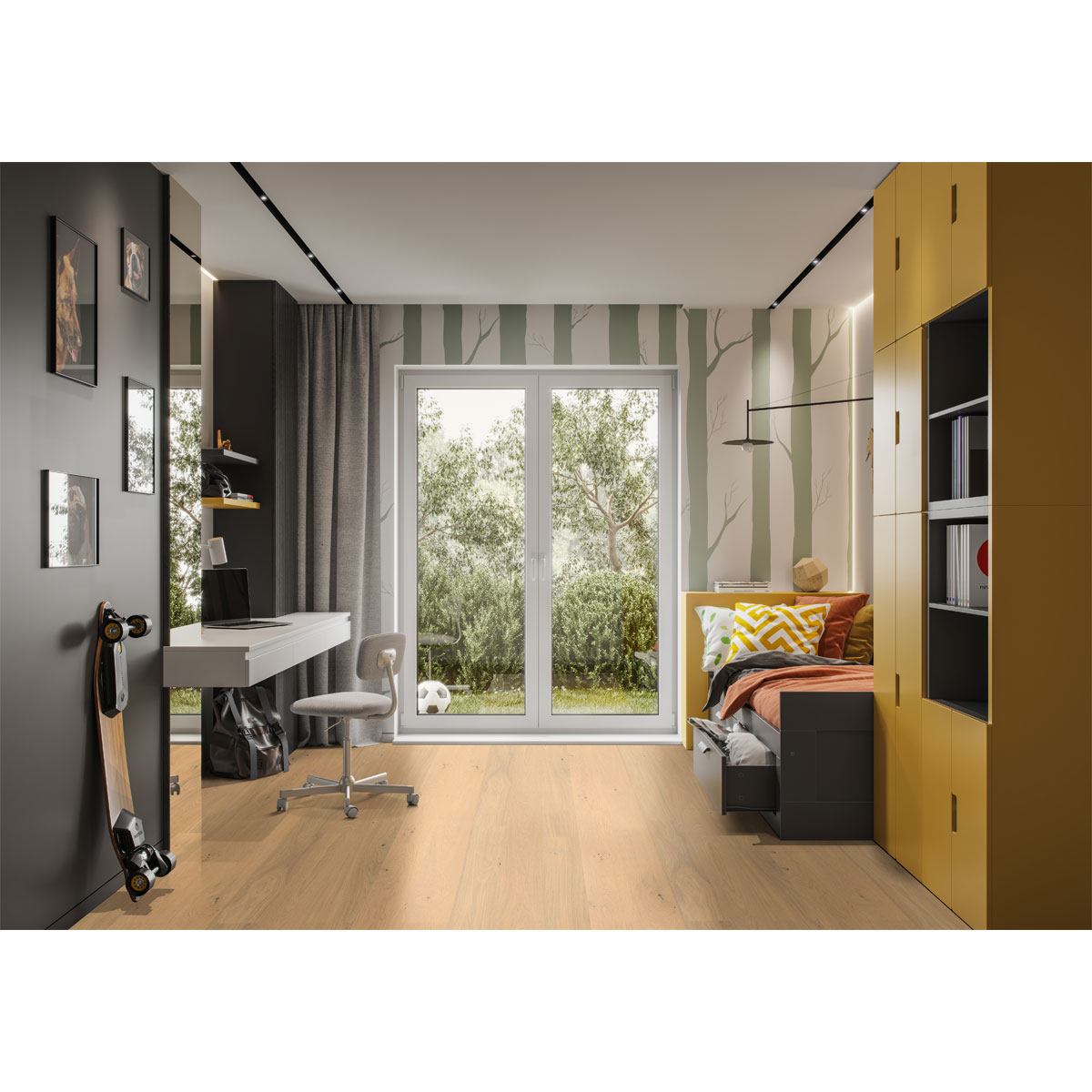 Susify-Bodenbelag FSC Oak Mist 1900 x 190 x 8 mm Bild 6