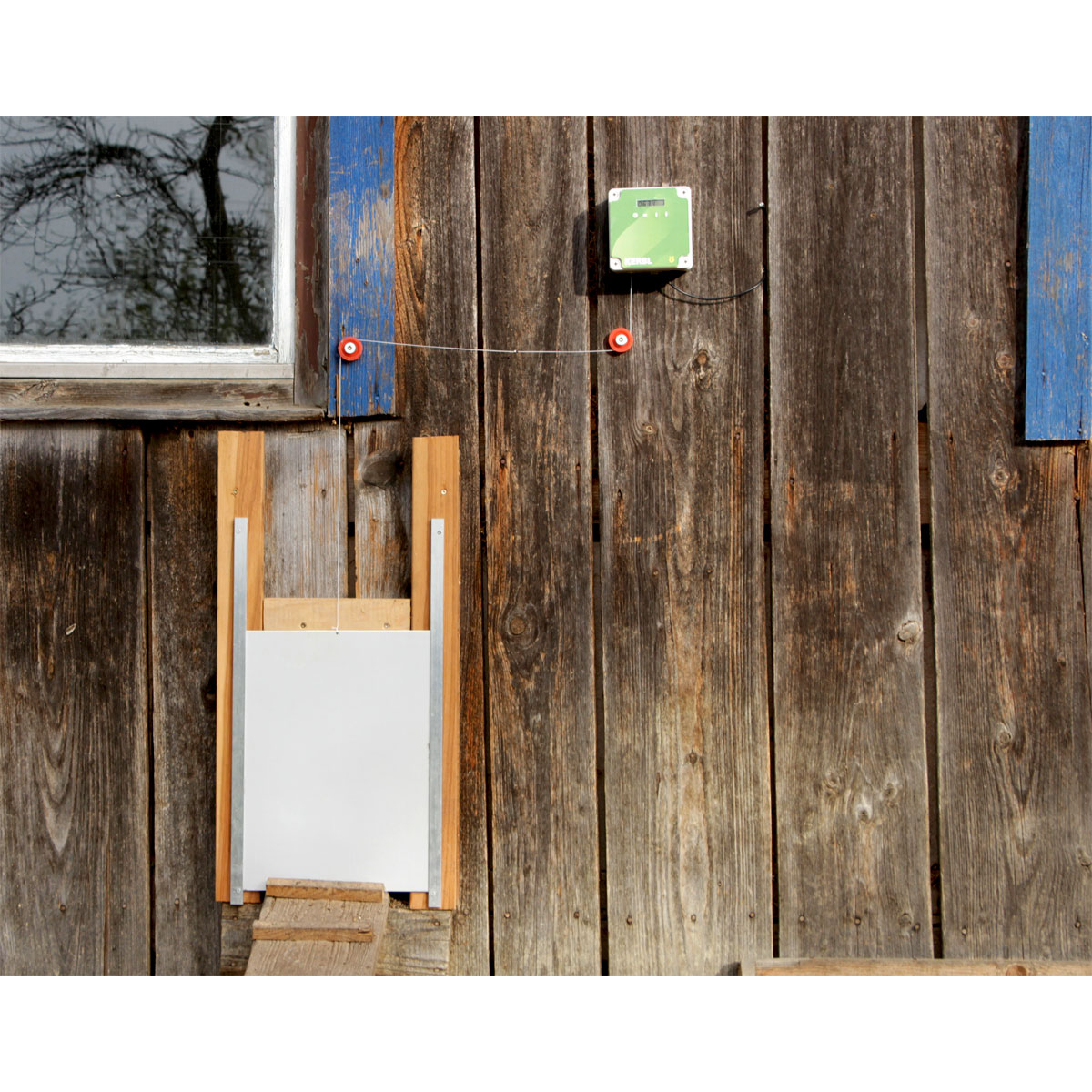 Automatik-Hühnertür 22 x 33 cm grau Bild 12