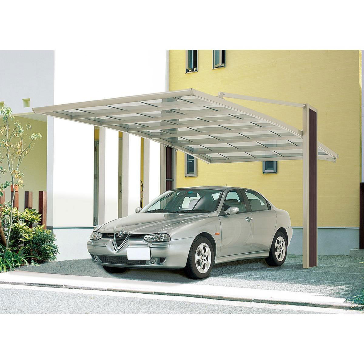 Ximax Carport Alu My-Port 60 Typ 3050 Edelstahl-Look SH