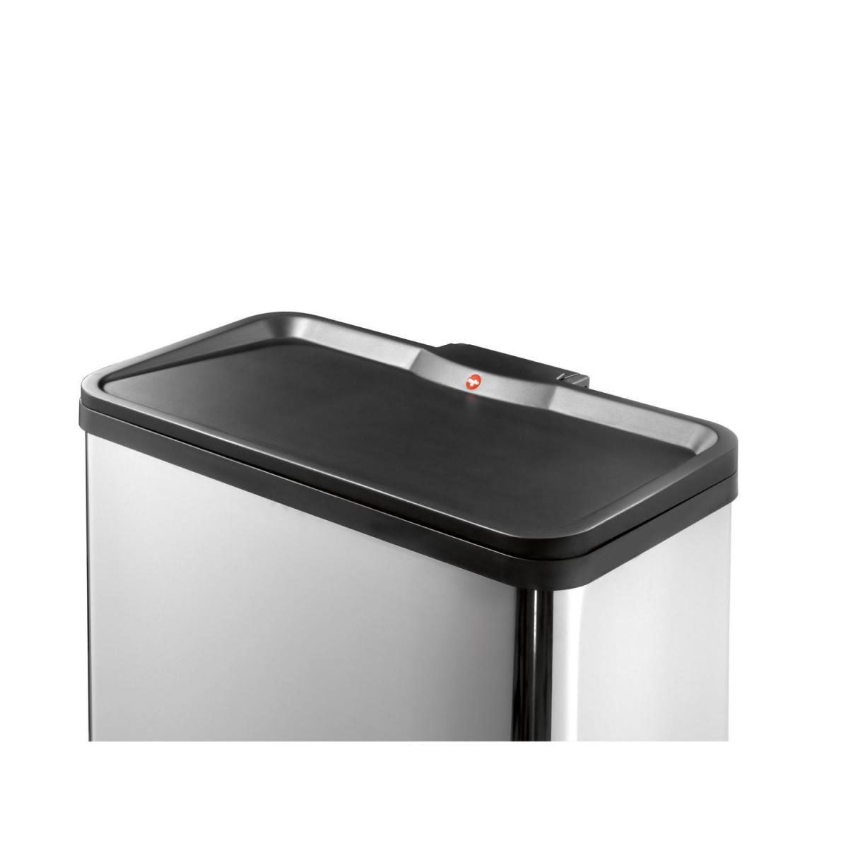 Hailo Trenn-Mülleimer Oeko Duo Plus L 17+9 L wei Bild 3