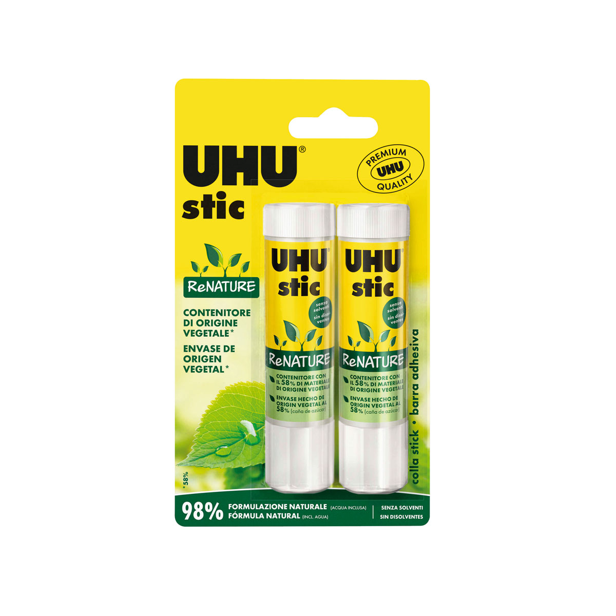 UHU  Klebestift stic ReNATURE 2 x 21 g UHU  Klebestift stic ReNATURE 2 x 21 g
