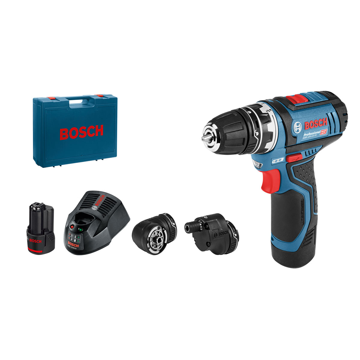 Bosch Professional   Akku-Bohrschrauber-Set GSR 12V-15 FC