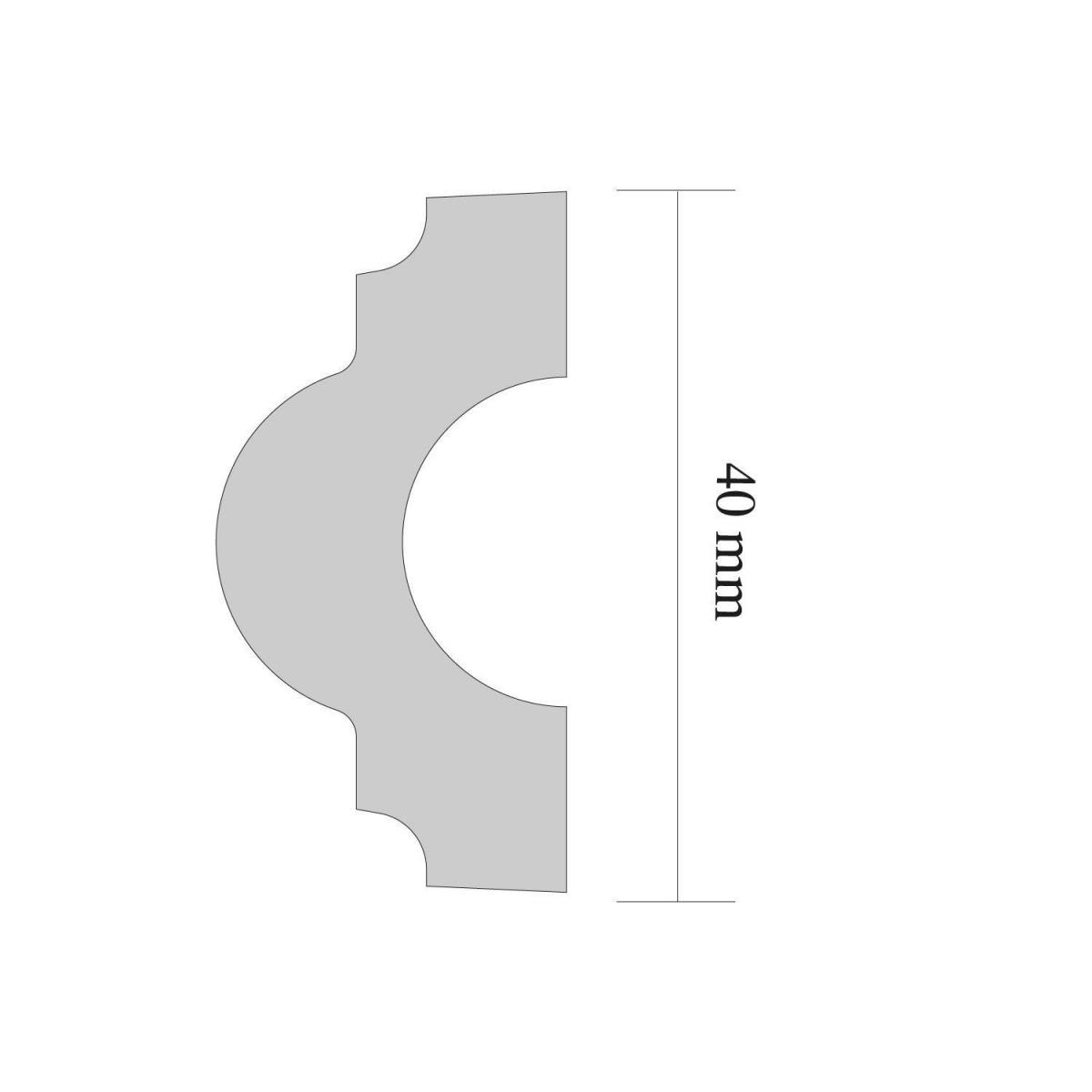 Zierleiste Michelle 1 x 2 m Bild 2