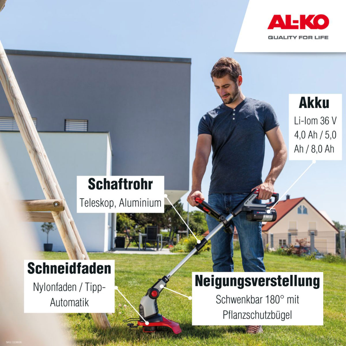 AL-KO  Akku-Trimmer 36 V GT 4030 Bild 7