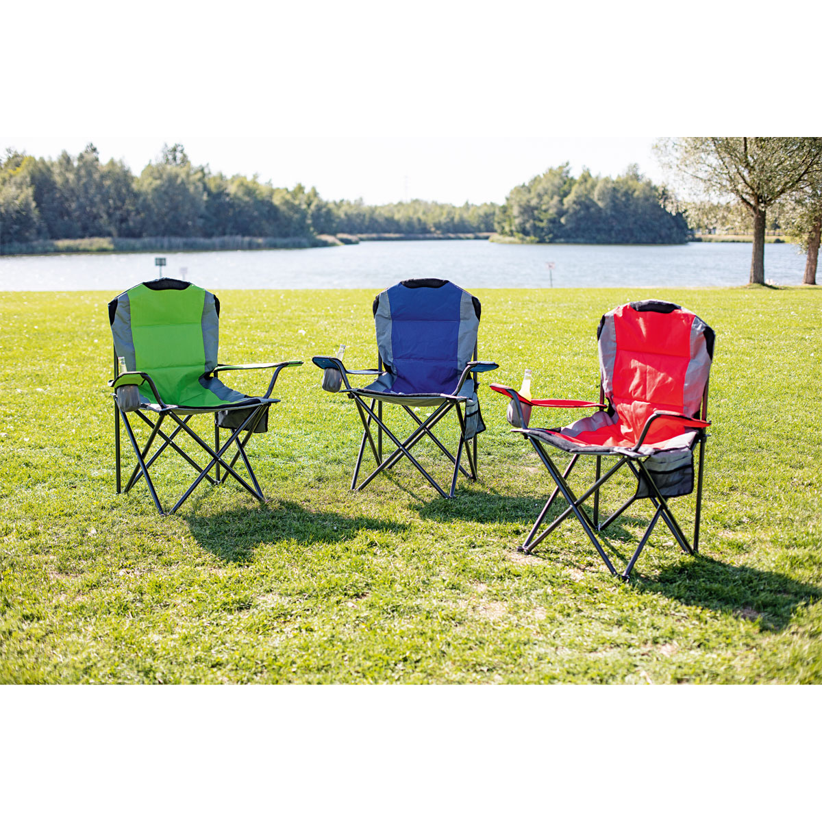 Haveson Angelstuhl Deluxe faltbar inkl Tragetasche blau Bild 2