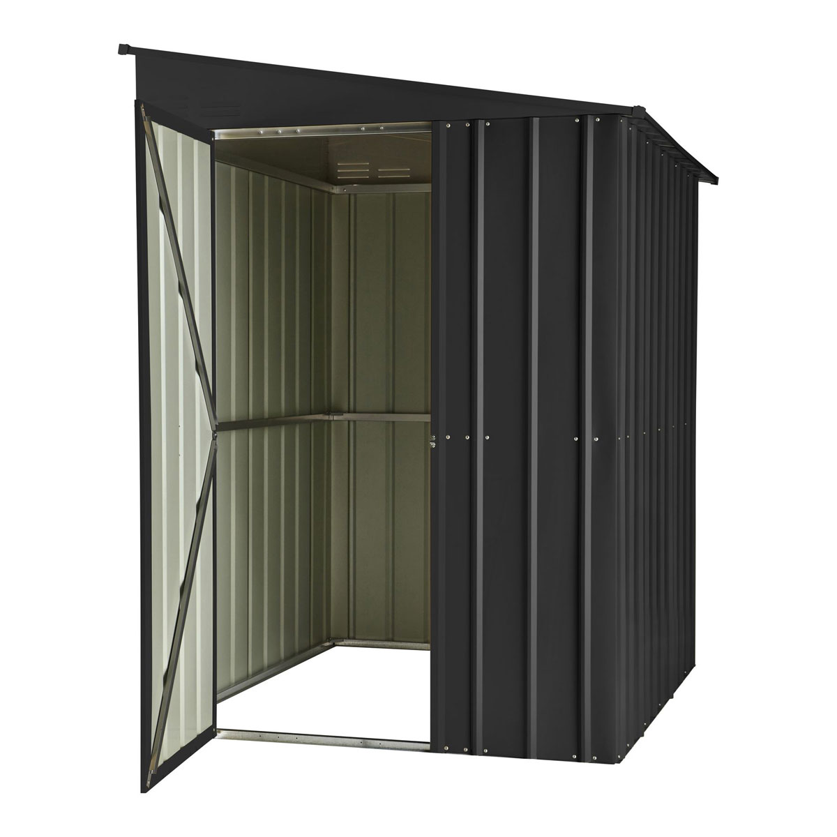 Globel Gerätehaus Lean To 2,5m² anthrazit Bild 5