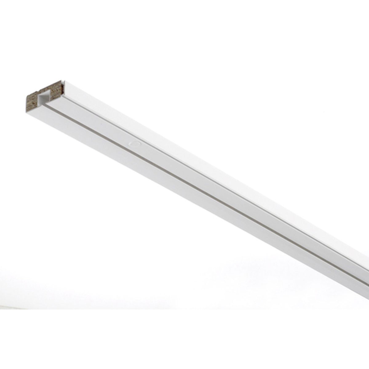 Gardinia Vorhangschiene GE1 120 cm mit Profil für Blendenbefestigung weiß Bild 4