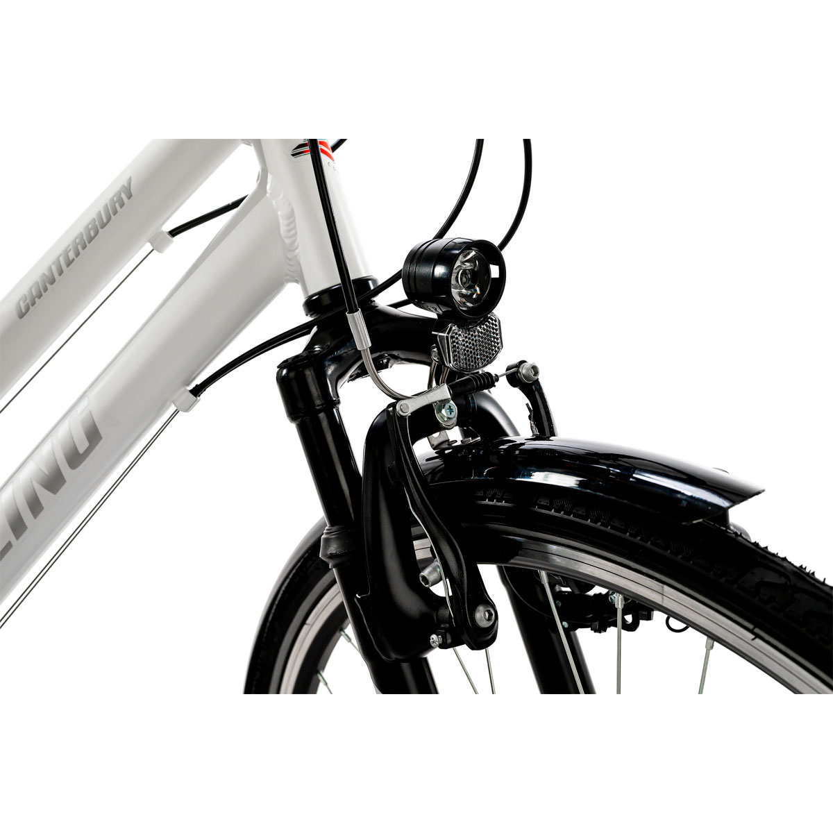 KS Cycling Trekkingrad Canterbury Damen Multilenker 48 cm weiß matt Bild 8