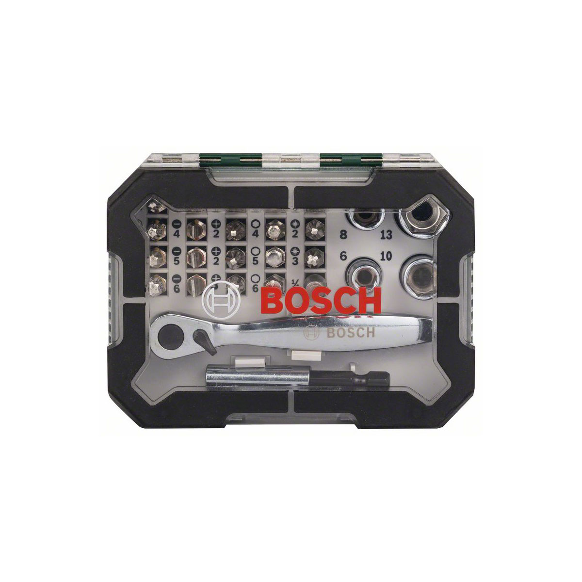 Bosch  Steckschlüssel-Set Promoline mit Ratsche 26-teilig Bild 2