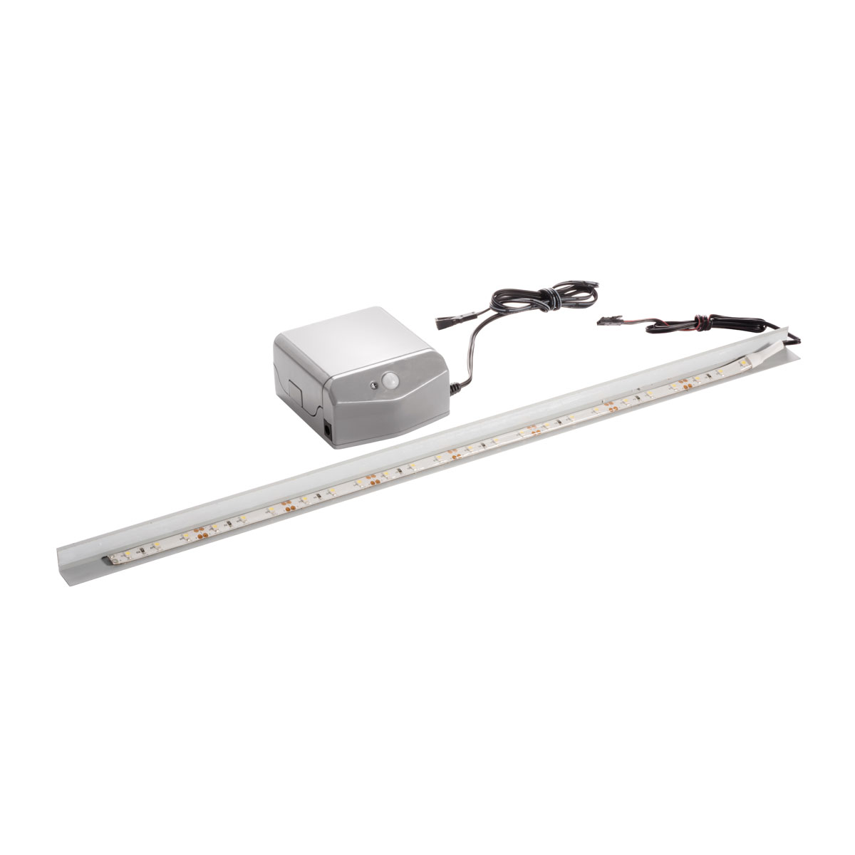 Fackelmann Waschbeckenbeleuchtung BackLight 45 x 1,5 x 1,5 cm grau inkl Bewegungsmelder Bild 2