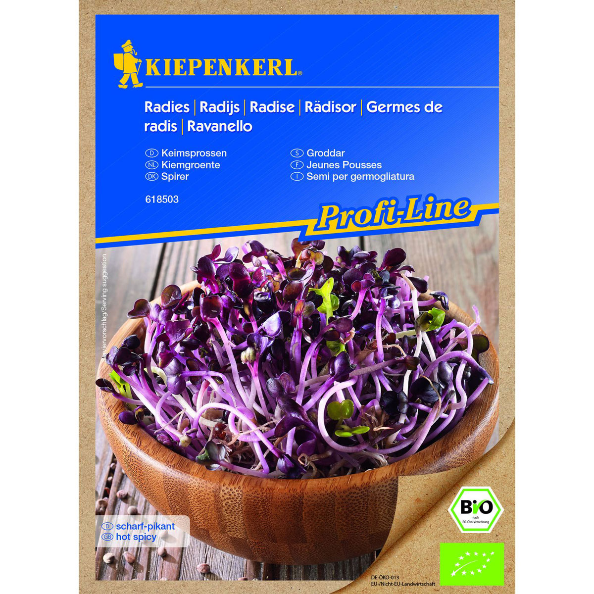 Kiepenkerl Keimsprossen Radieschen BIO rot | 87400