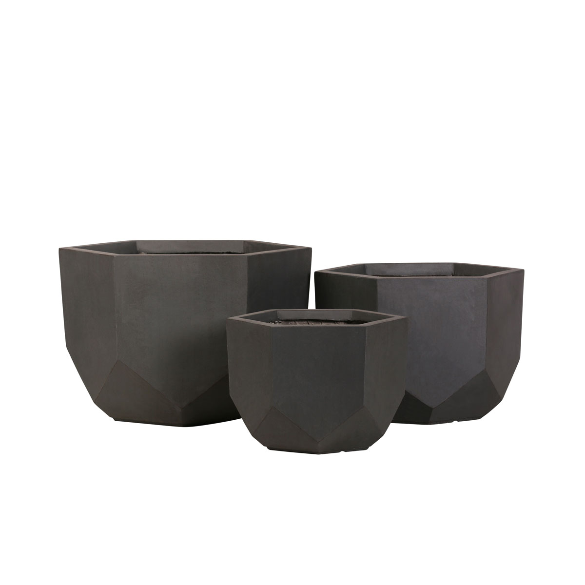 Haveson Pflanztopf GEOS anthrazit