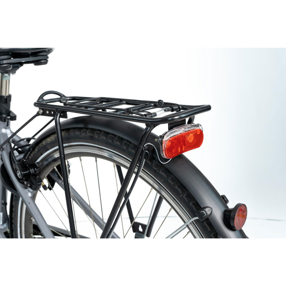 Fischer Bikes LED-Rückleuchte für Dynamo Gepäckträger