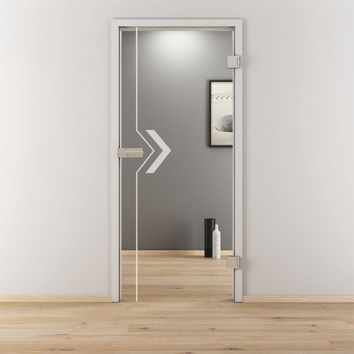 Novadoors Glasdrehtür NOVA 599 klar 70,9 x 197,2 cm Rechts Bild 2