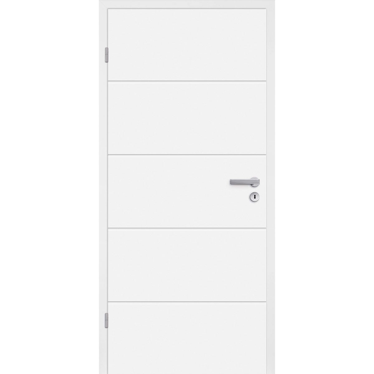 Borne Zimmertür Fila 5 Weißlack 73,5 x 198,5 cm DIN links