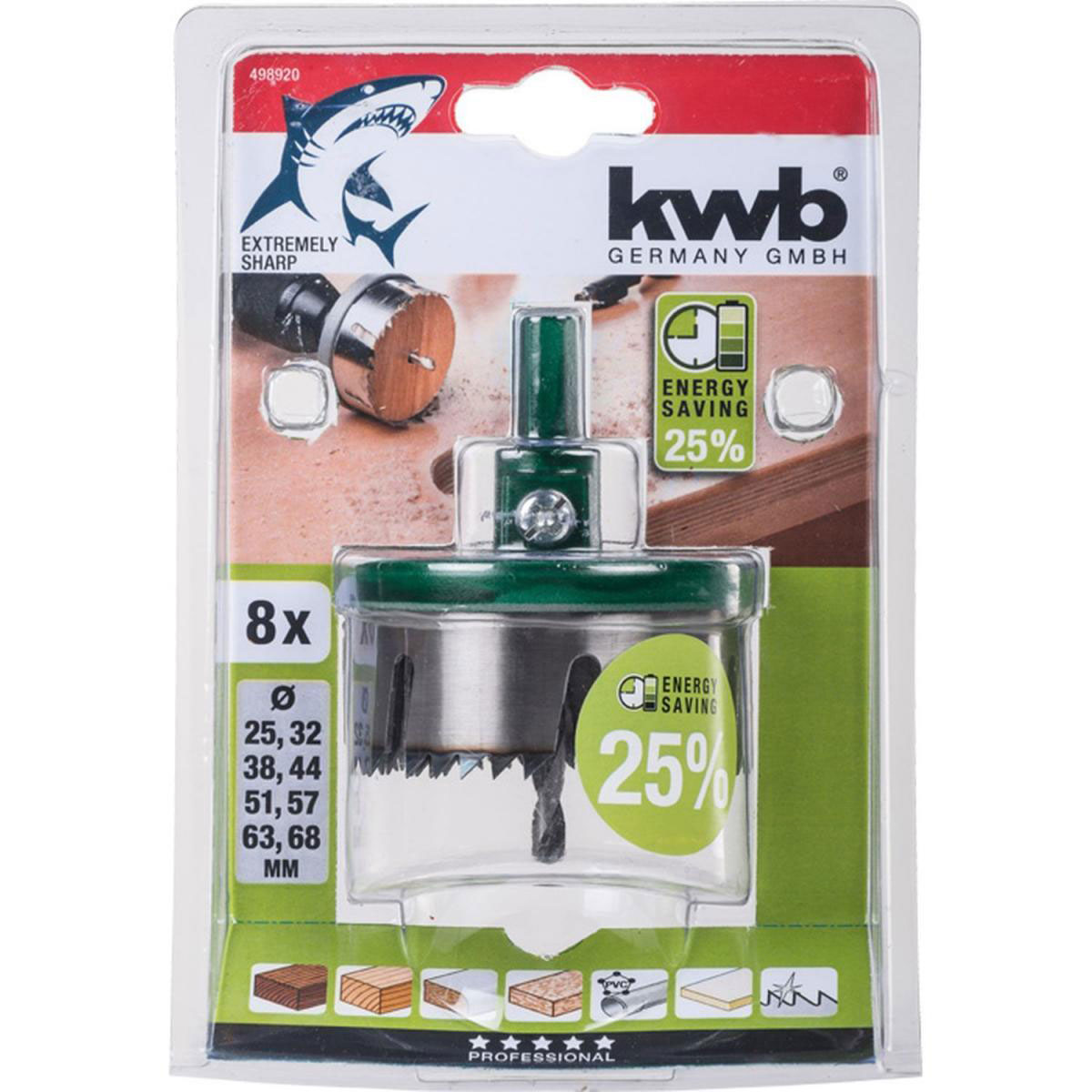 kwb  Mehrkranzlochsäge 8 teilig Bild 2