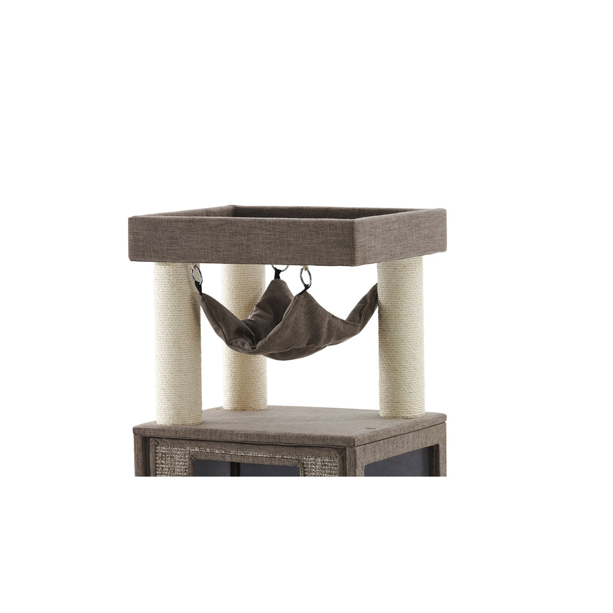 Nobby Kratzbaum Kasil 100 x 50 x 203 cm braun-Leinenoptik Bild 2