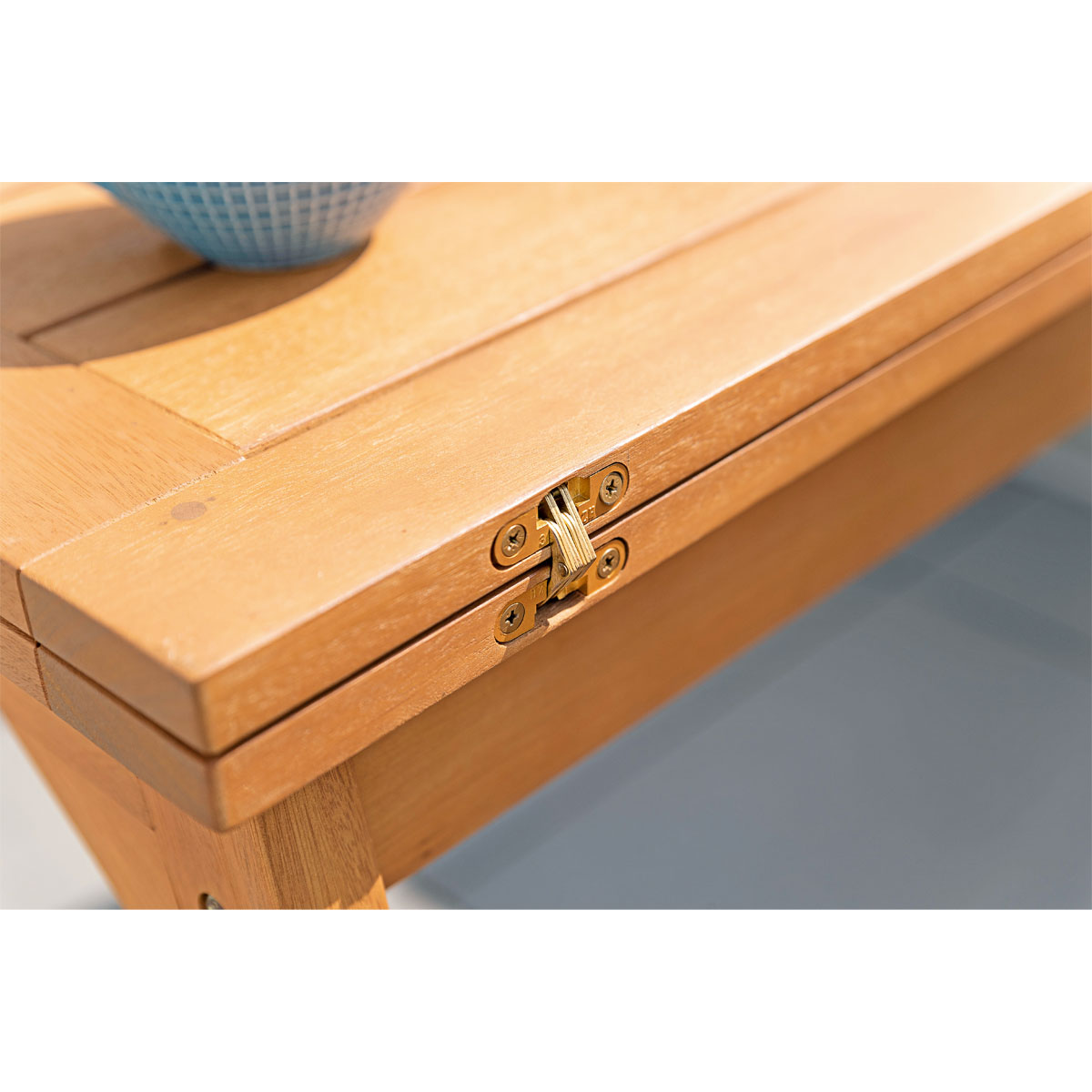 Haveson Balkontisch Rhodos 60-120 x 74 x 60 cm Eukalyptusholz Bild 7