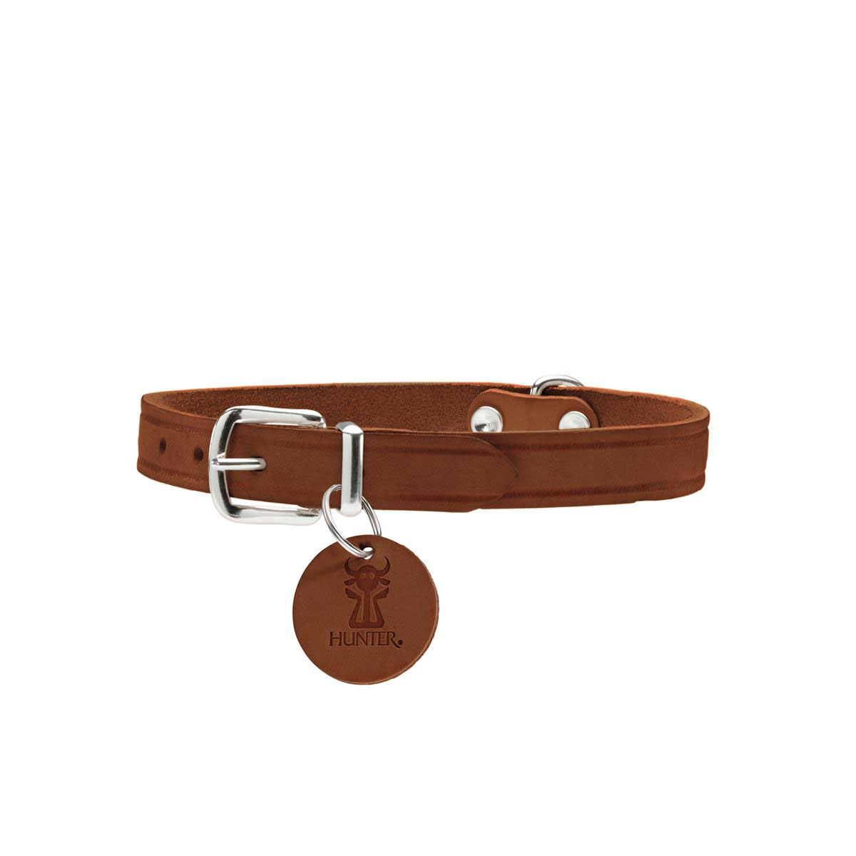 Hunter  Halsband Aalborg Softvollrindleder cognac 52