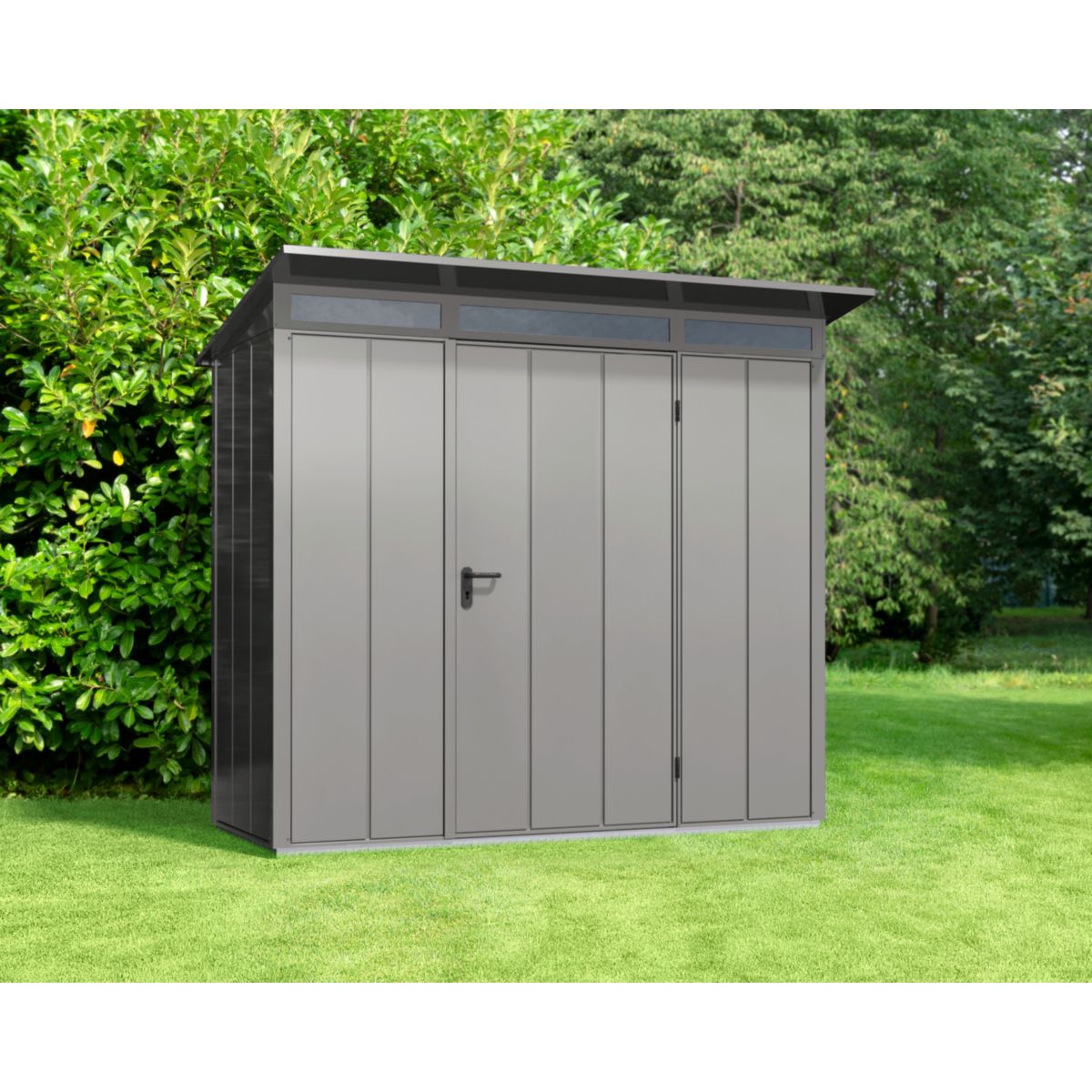 EcoStar  Gerätehaus Elegant-PTyp 1RAL9007 1 flg