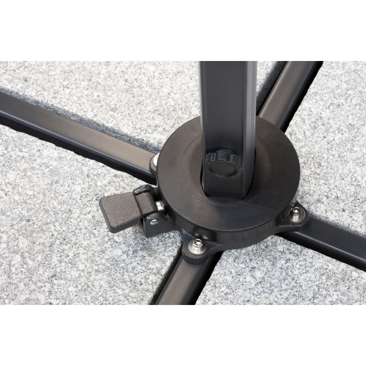 Schneider Schirme Ampelschirm Rhodos 300 x 300 cm anthrazit Bild 6