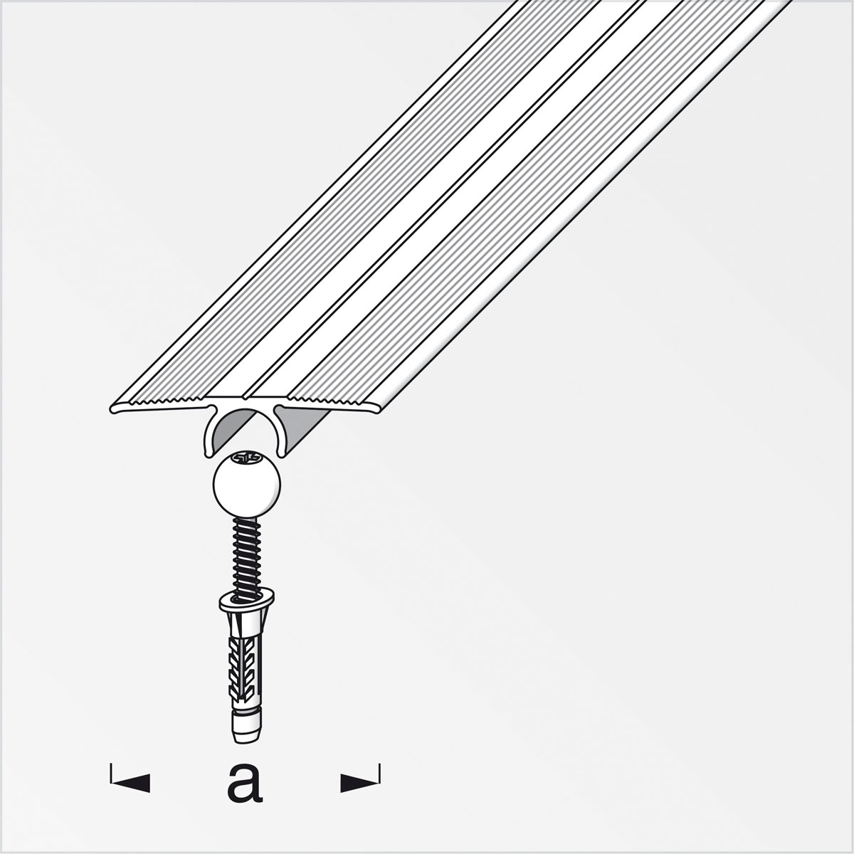 Alfer Übergangsprofil Clipstech-vario 33 mm 0,9m titan Bild 2