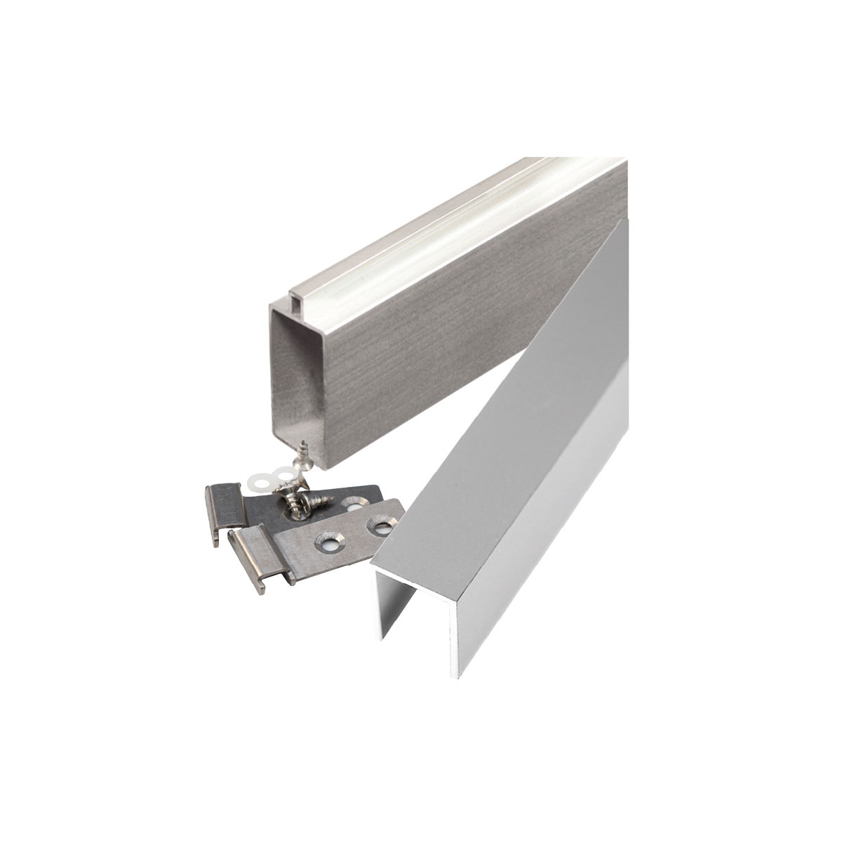 Leisten Oeland silber 2 x 4 x 179 cm