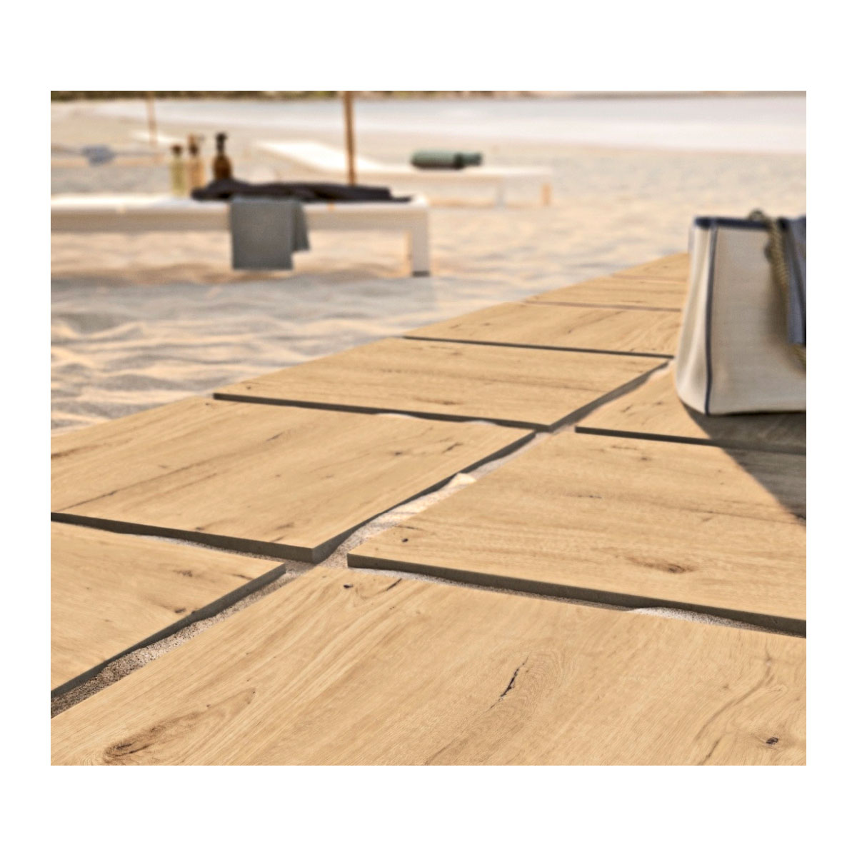 Feinsteinzeug-Platte No 1 Tile Wood beige 60 x 60 x 2 cm Bild 8