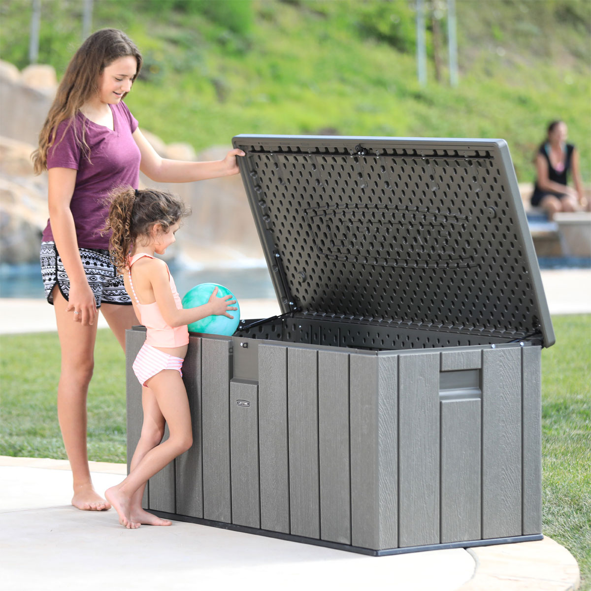 Lifetime Kissenbox 570 L 71,9x150,7x69,1cm Grau Bild 6