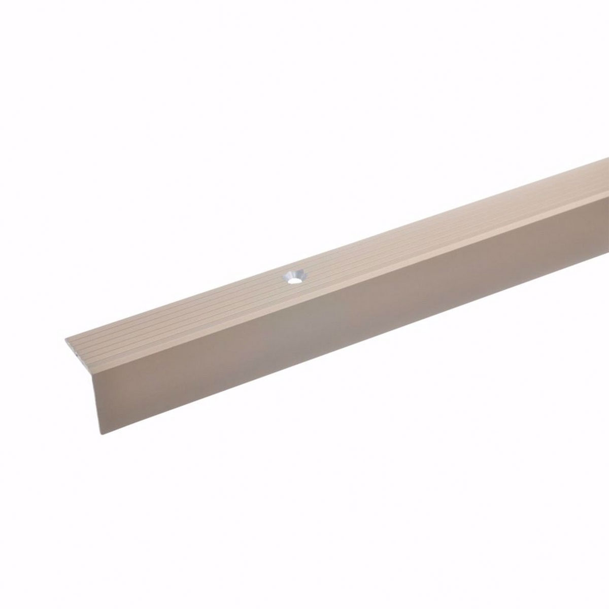 Acerto Alu Treppenwinkel-Profil 100 cm, 20x20 mm, bronze hell