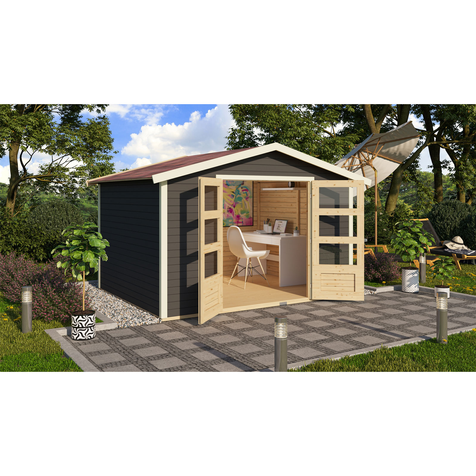 Karibu BBH Amberg 5 terragrau Bild 2