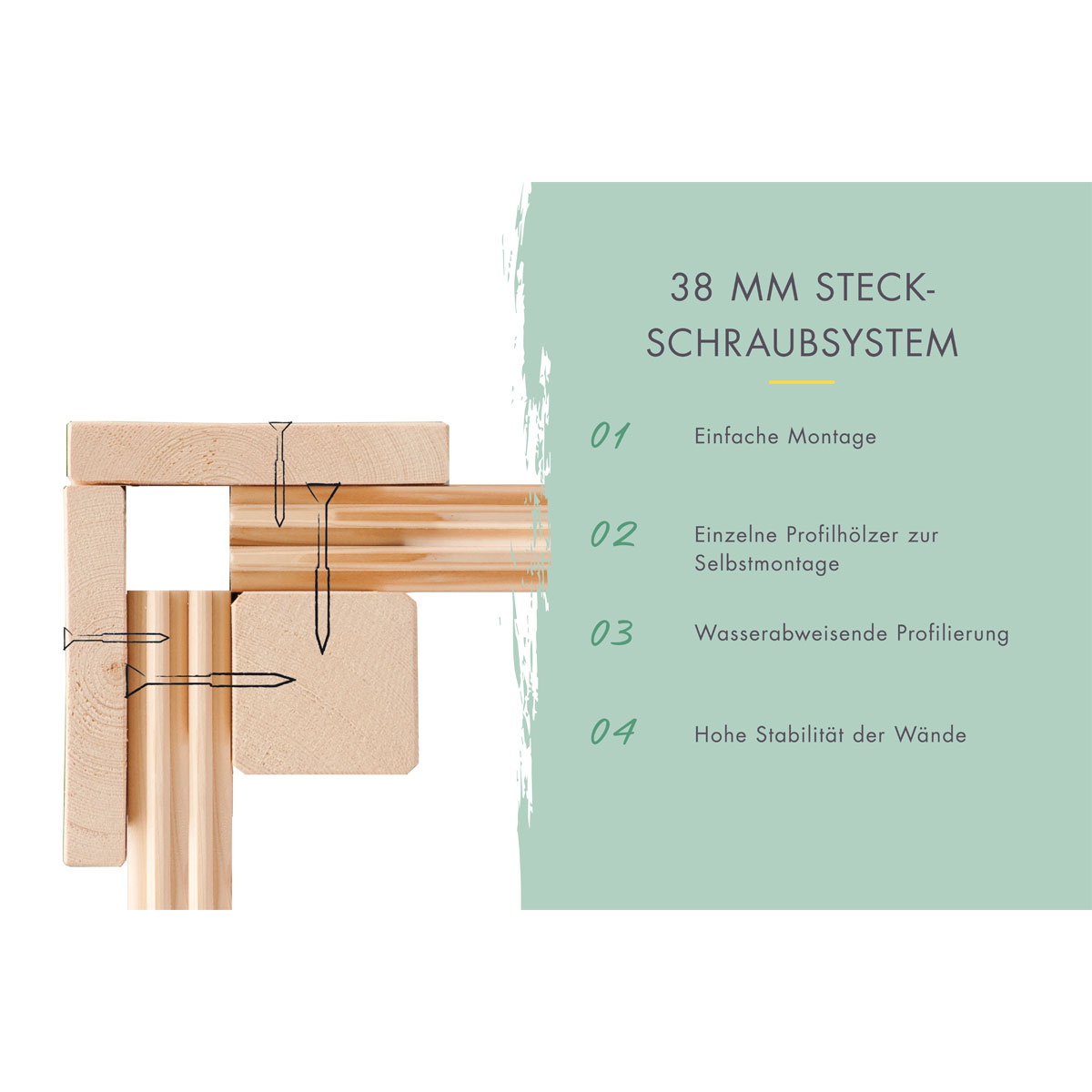 Karibu Gartenhaus Schoenbuch 1 terragrau Bild 9