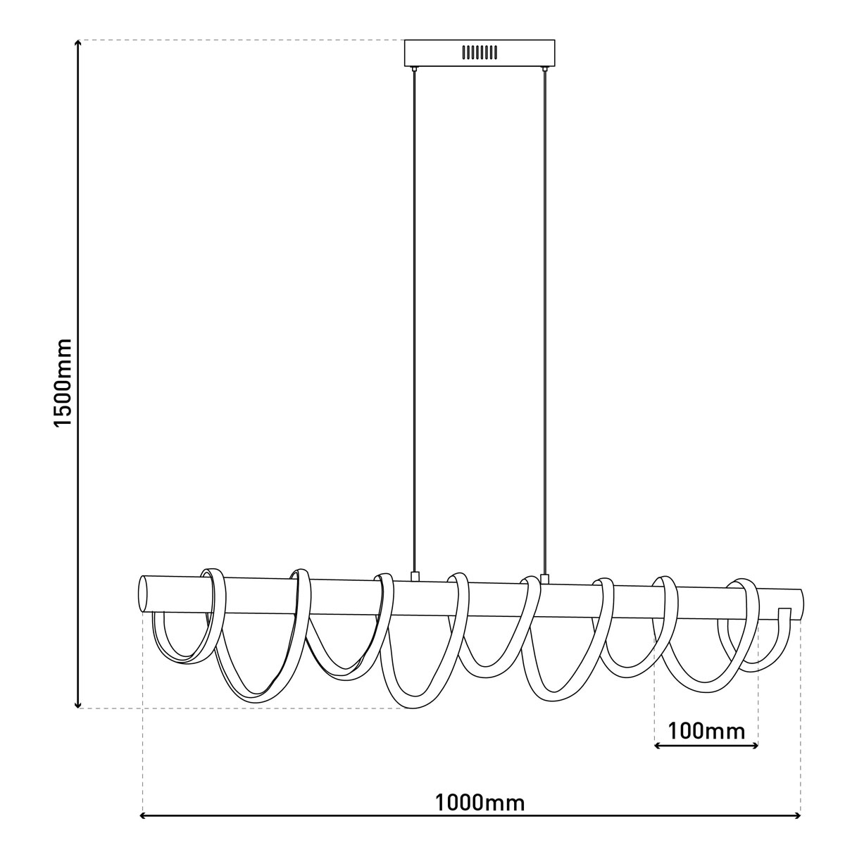 näve LED-Pendelleuchte Belleza gold dimmbar Bild 9