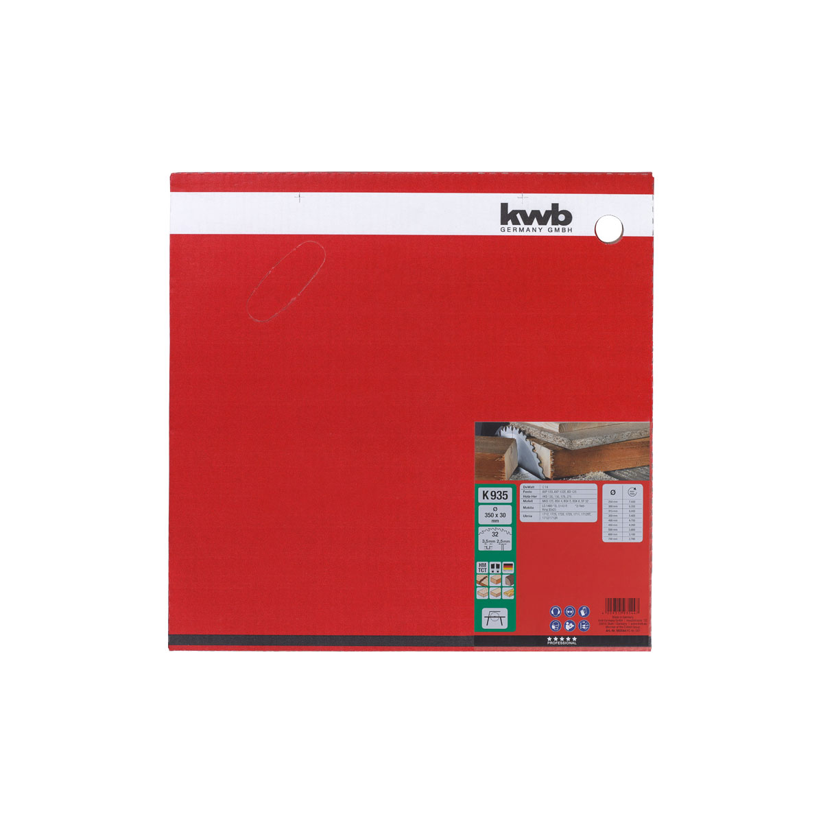 kwb  Bauholz-Kreissägeblätter für Bau- und Tischkreissägen Durchmesser 350x30 mm Bild 2