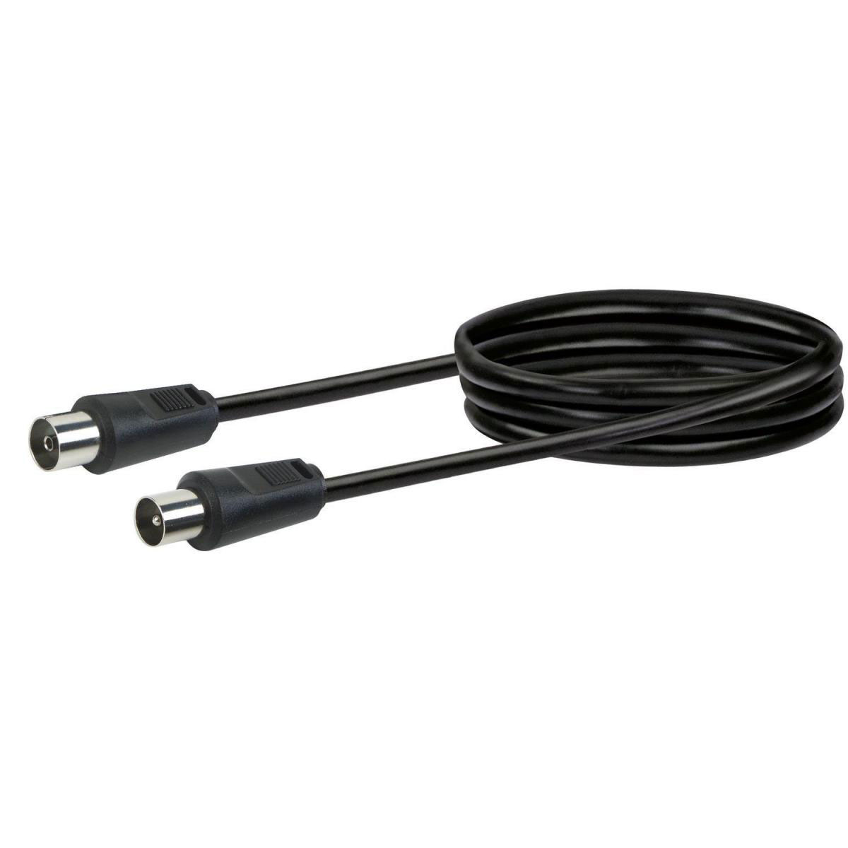 Schwaiger Antennenkabel 75 dB 1,5 m schwarz