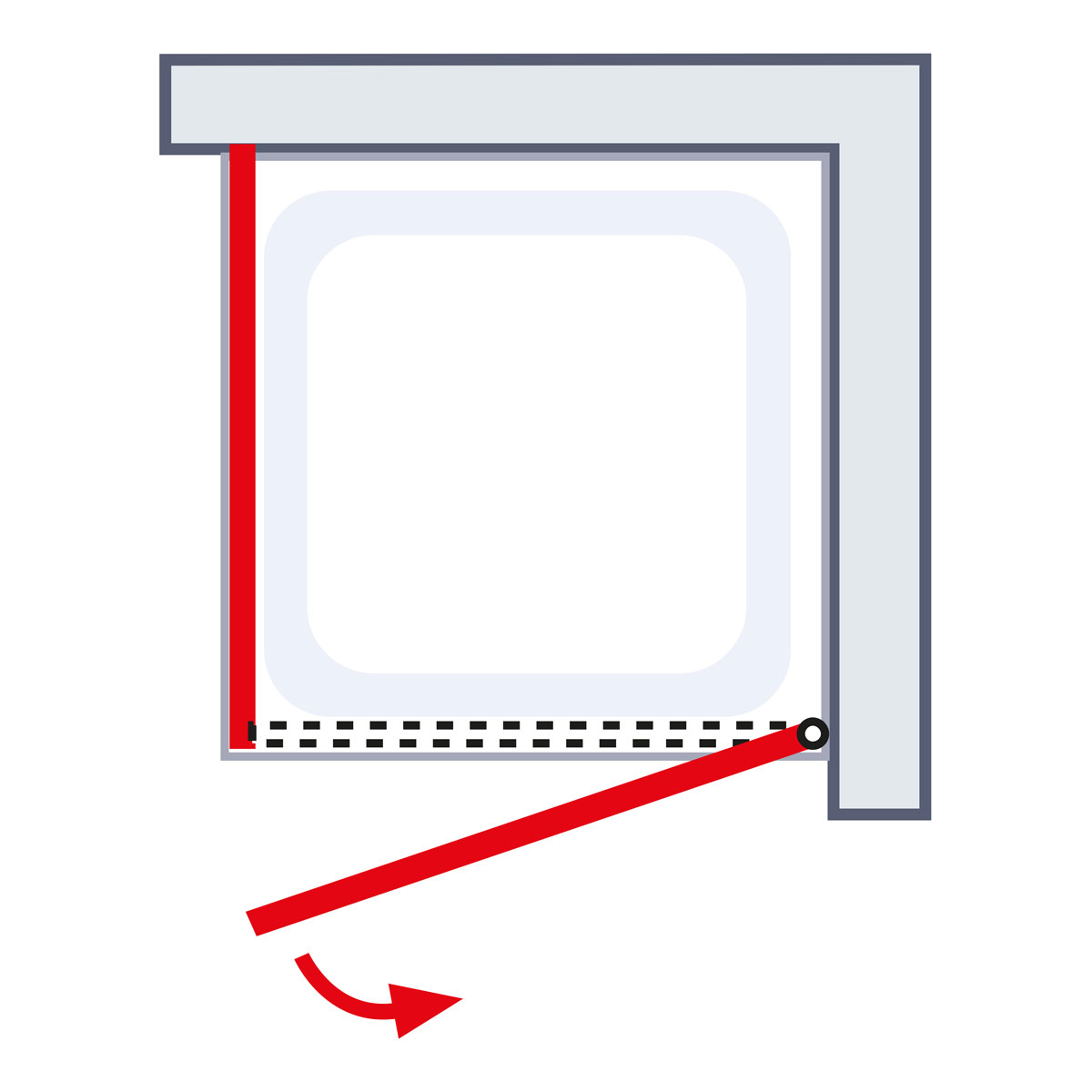 Schulte ExpressPlus Sunny Drehtür inkl Seitenwand Bild 4