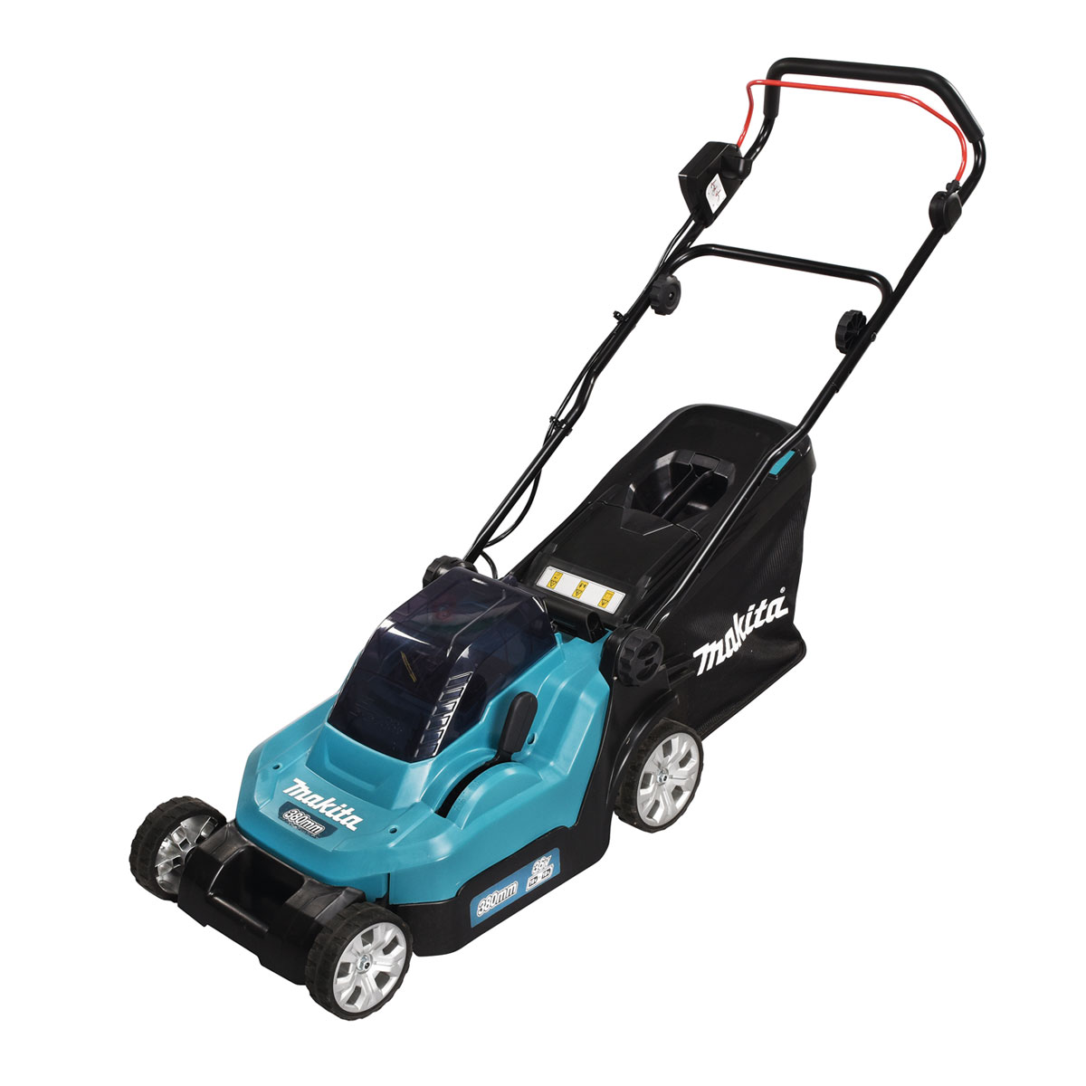 Makita Akku-Rasenmäher DLM382PM2 2 x 18V 4,0Ah inkl Akkus und Doppelladegerät