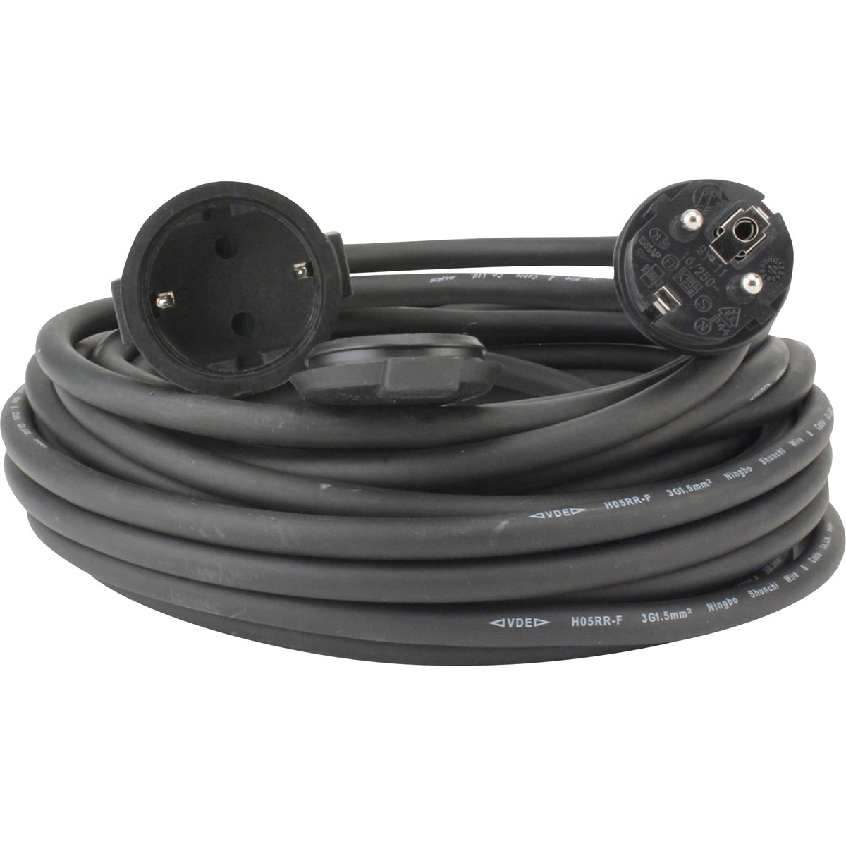 Flector Technik Gummi-Verlängerung schwarz 10 m Bild 2