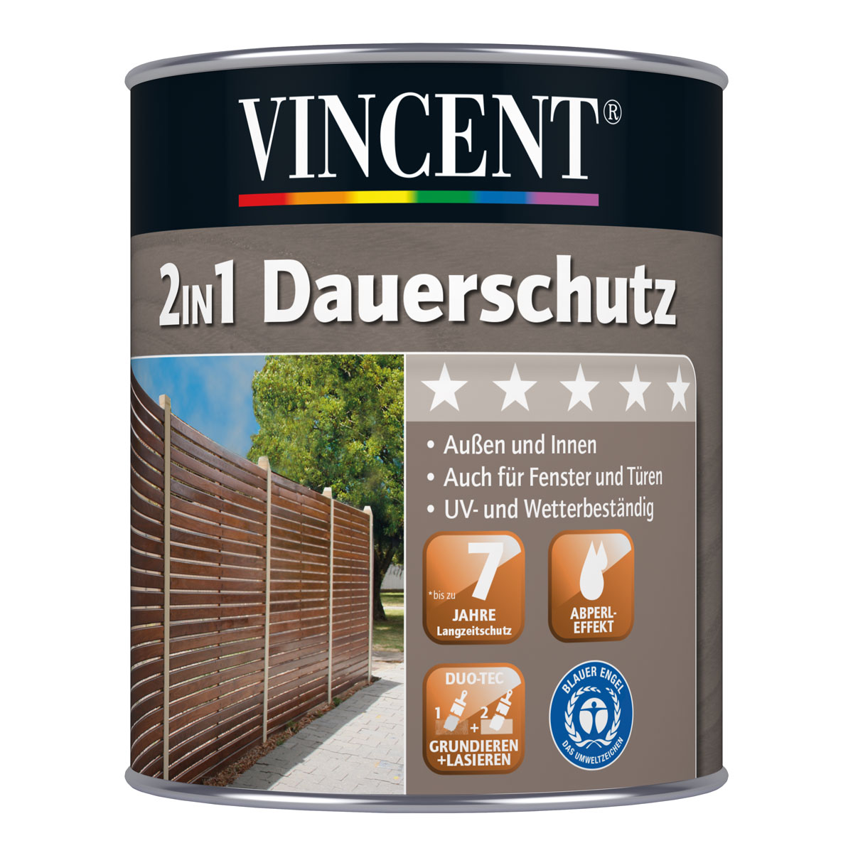Vincent 2in1 Dauerschutz Mahagoni 0,75 L