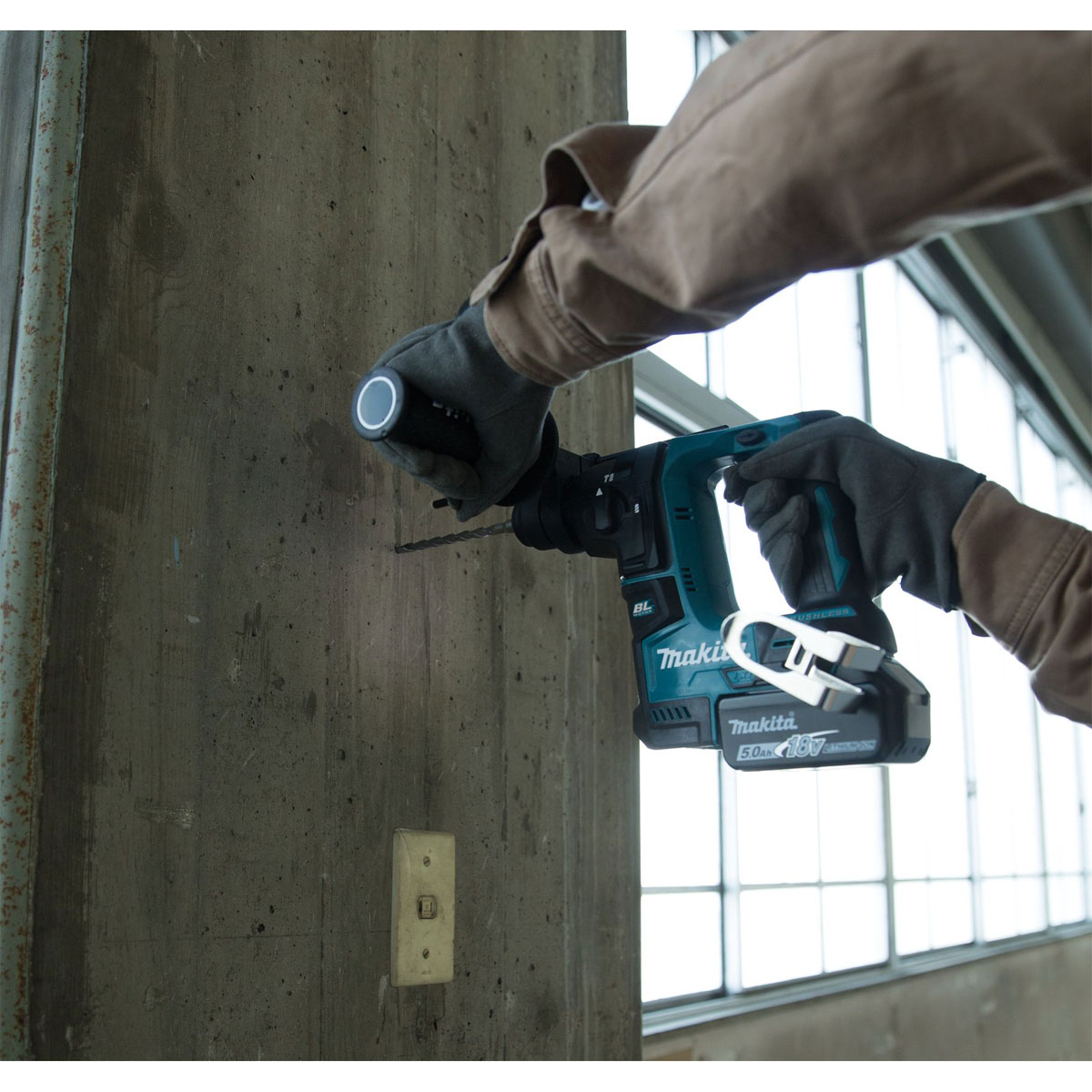 Makita Akku-Bohrhammer-Set DHR171RAJ mit Akku Bild 2