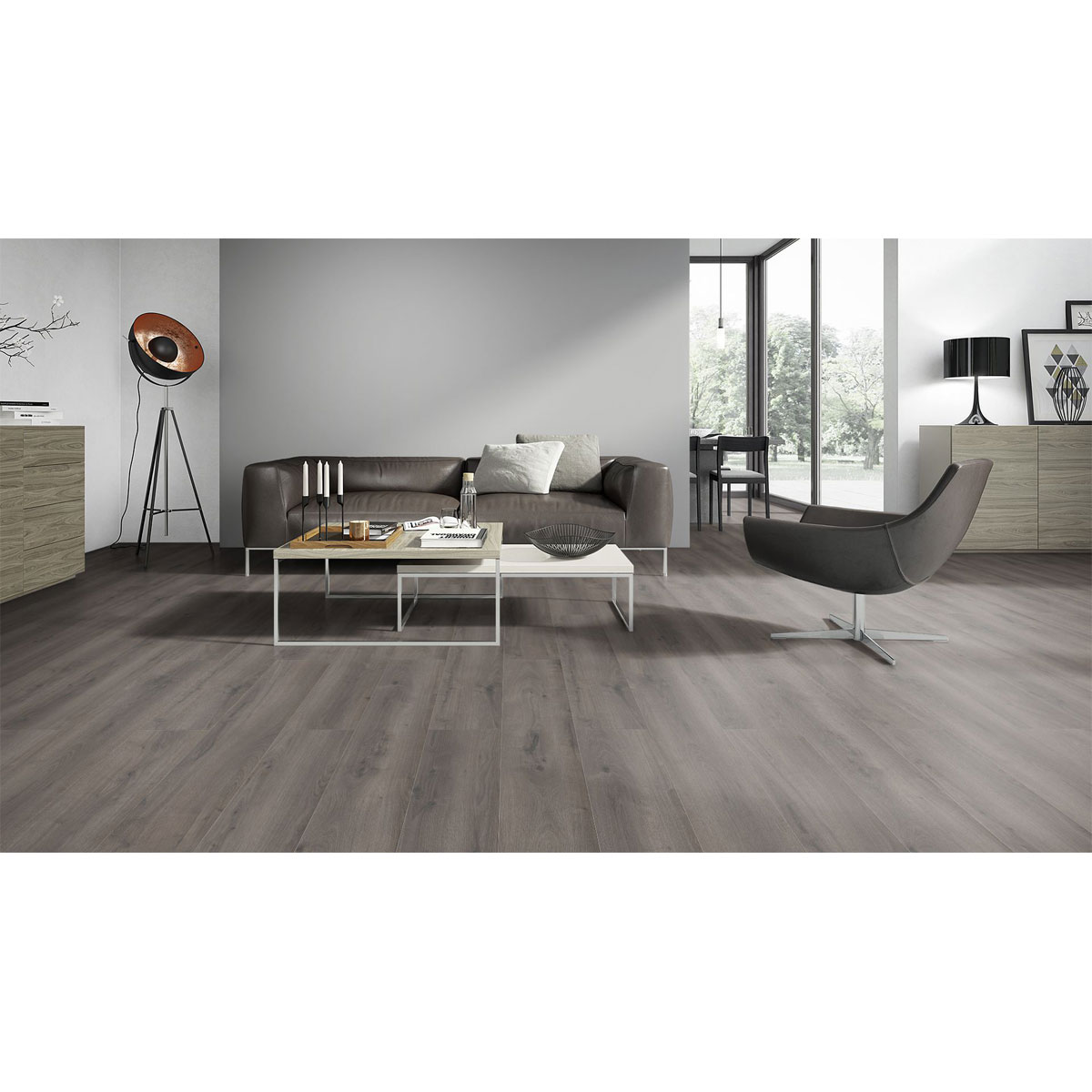 Laminat Style 4V 731-4 Oak dark grey 1286 x 194 x 7 mm Bild 3