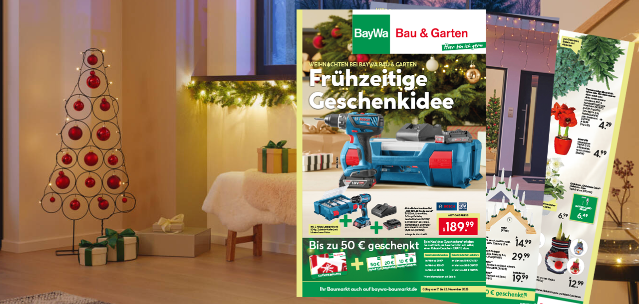 Beilage: Frühzeitige Geschenkidee und bis zu 50 Euro geschenkt