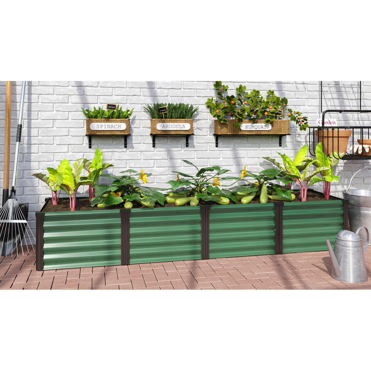 Vitavia  Hochbeet „Meta In u. Out 401“, seegras/schwarz